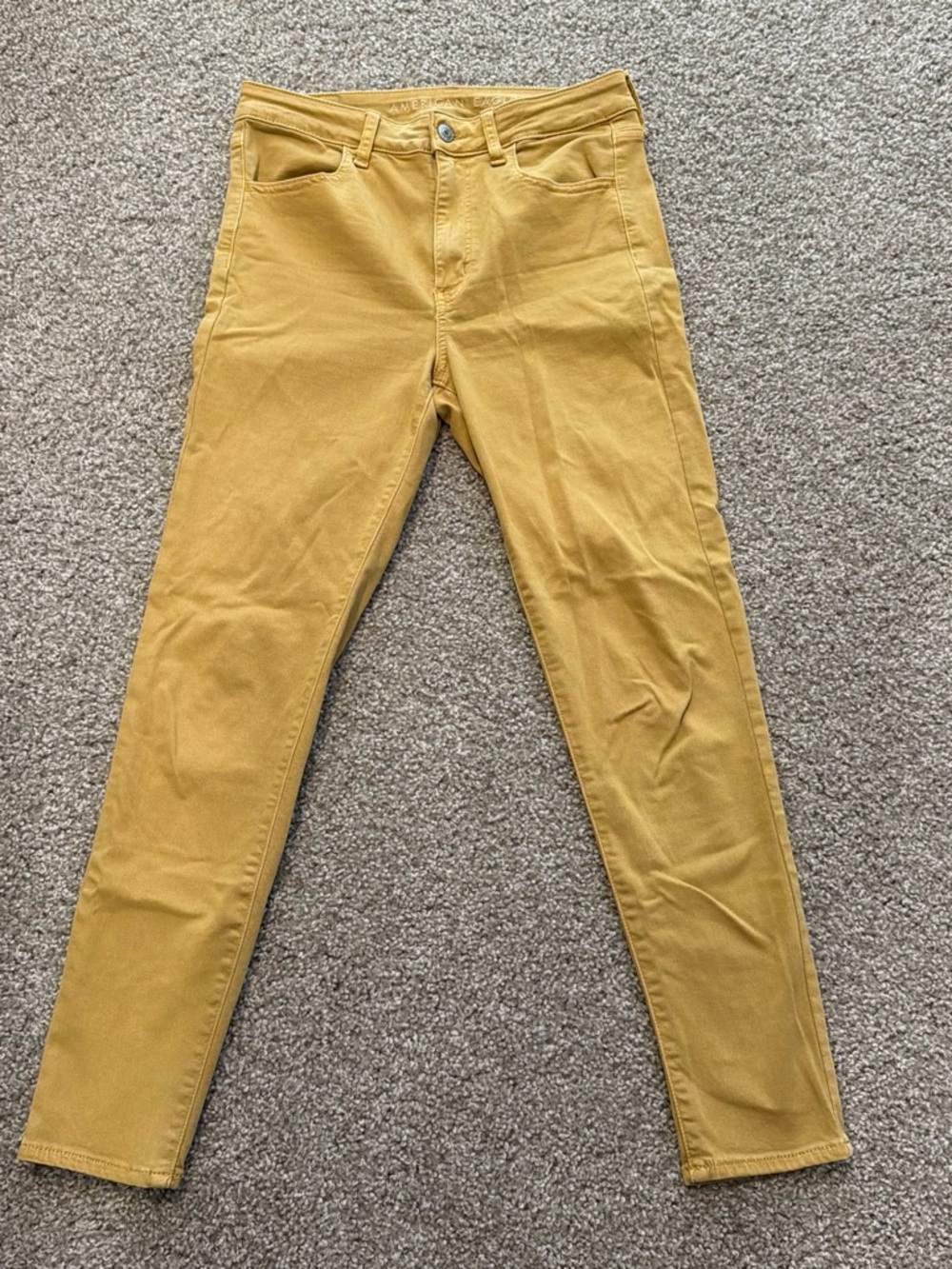 American Eagle Outfitters Mustard Yellow Skinny Jeans